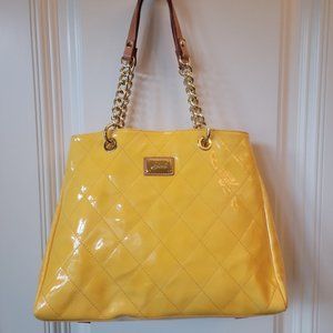 💥💥HOST PICK💥💥Cavalcanti Patent Yellow Quilted Tote